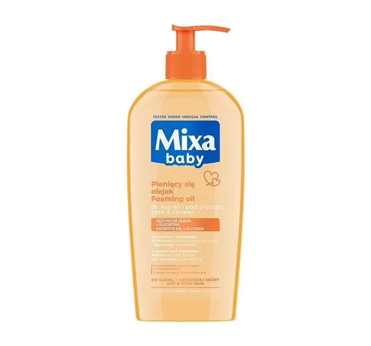 MIXA BABY ЗАСІБ ДЛЯ КУПАННЯ ТА МИТТЯ З ОЛІКОЮ 400МЛ