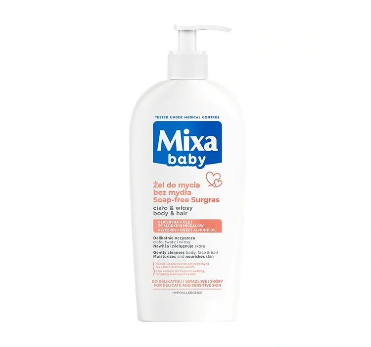 MIXA BABY ШАМПУНЬ ТА ЗАСІБ ДЛЯ КУПАННЯ 2В1