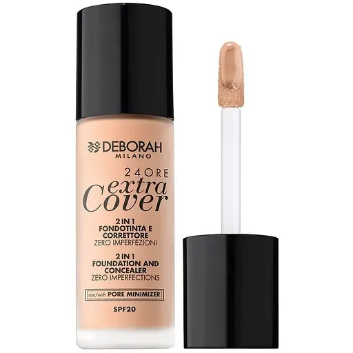 Тональна основа Deborah 24Ore Extra Cover Foundation SPF 20, відтінок