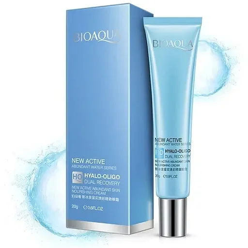 Крем для очей BioAqua Hyalo-Oligo Dual Recovery, з олігомером гіалуронової кислоти, 20 г