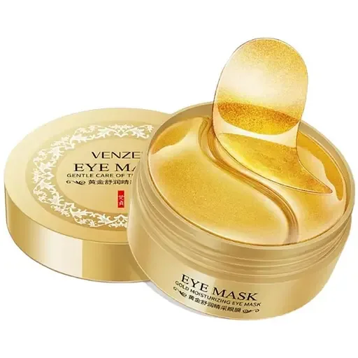 Гідрогелеві патчі Venzen Gold Moisturizing Eye Mask з екстрактом золота 80 г 60 шт.