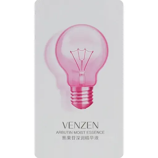 Освітлююча сироватка для обличчя Venzen Arbutin Moist Essence Create Translucent Smooth Skin, з арбутином і гіалуроновою кислотою, 2 мл, 1 шт.