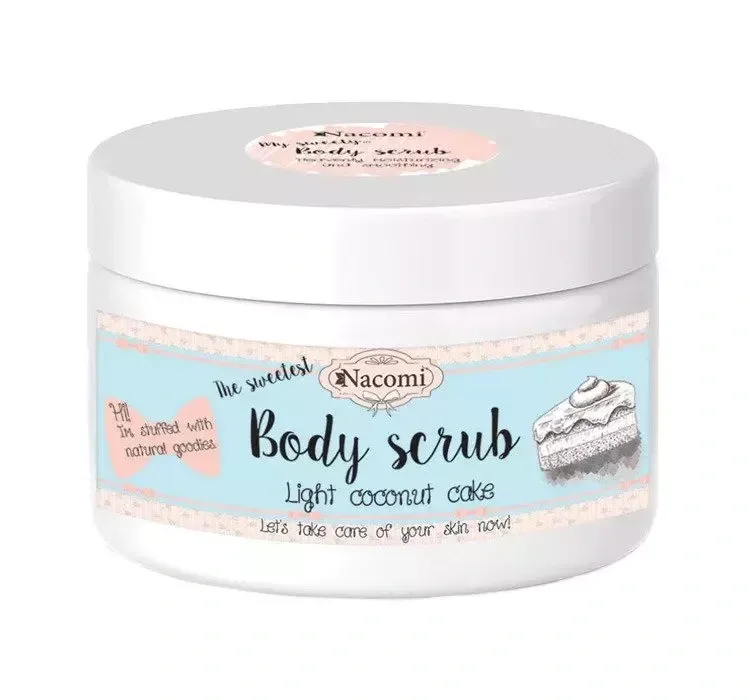 NACOMI BODY SCRUB СКРАБ ДЛЯ ТІЛА КОКОСОВИЙ ТОРТ