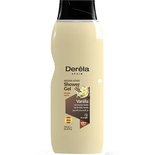 Гель для душу Derela Vanilla, 750 мл