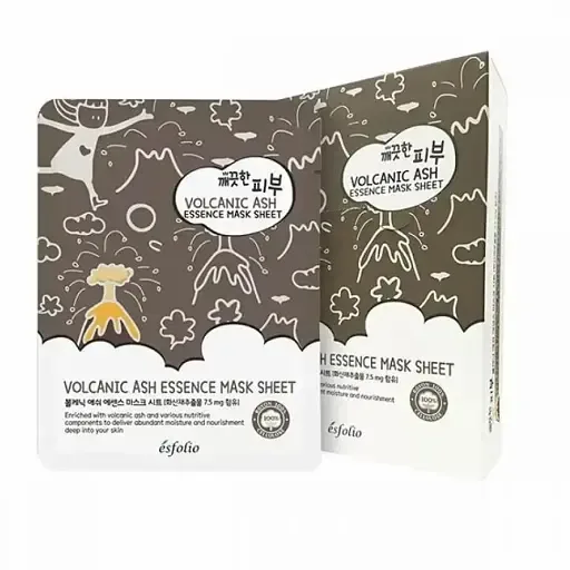Тканинна маска для обличчя Esfolio Pure Skin з вулканічним попелом 25 мл