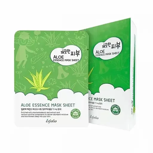 Тканинна маска для обличчя Esfolio Pure Skin, з алое вера, 25 мл