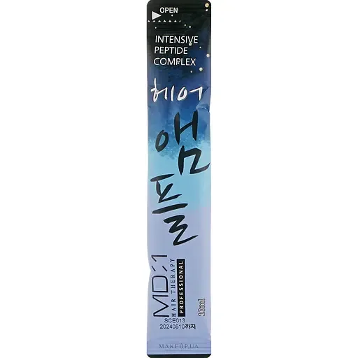 Філер для волосся MD:1 Intensive Peptide Complex Hair Ampoule, з пептидним комплексом, 10 мл