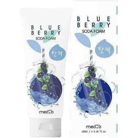 Пінка для умывания лиця з содою MEDB Blueberry з екстрактом чорниці 100 мл