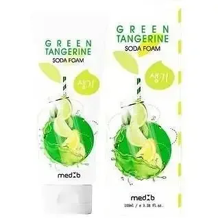 Пінка для вмивання обличчя з содою MEDB Green Tangerine з екстрактом зеленого мандарину 100 мл