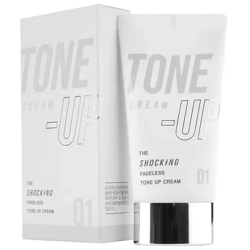 Основа для макіяжу з ефектом вирівнювання тону Tony Moly The Shocking Fadeless Tone Up Cream відтінок 01 (Milky) 50 мл