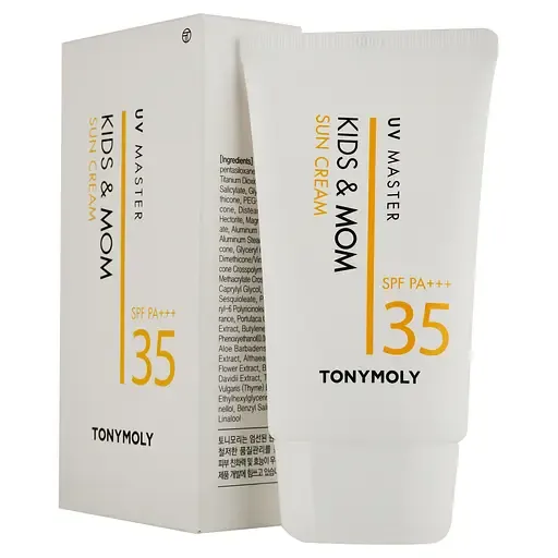 Сонцезахисний крем для дорослих та дітей Tony Moly UV Master Kids & Mom SPF 35 PA+++, 45 мл