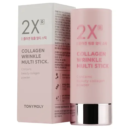 Стік для обличчя Tony Moly 2x Collagen Wrinkle Multi Stick, з колагеном, 10 г