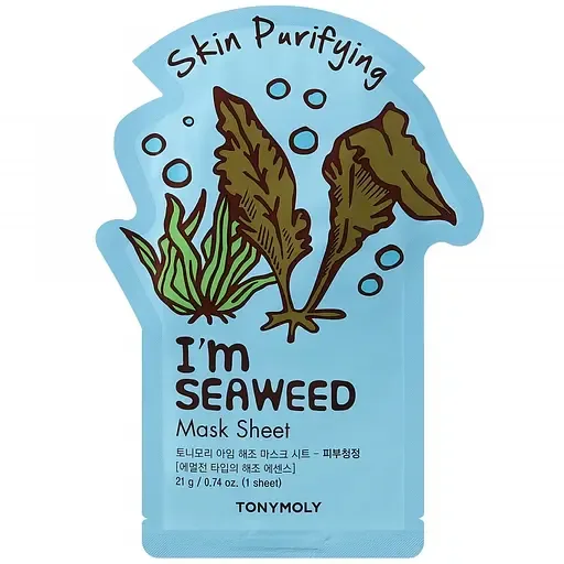 Маска тканинна для обличчя Tony Moly I'm Seaweeds Mask Sheet Purifying Морські водорості 21 мл