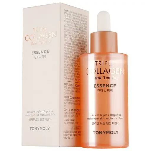 Есенція для обличчя Tony Moly Triple Collagen Total Tension Essence, живильна з колагеном, 50 мл