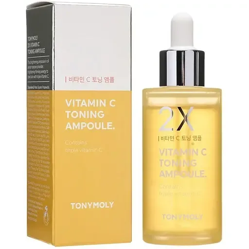 Сироватка тонізуюча Tony Moly 2x Vitamin C Toning Ampoule, з вітаміном С, 50 мл