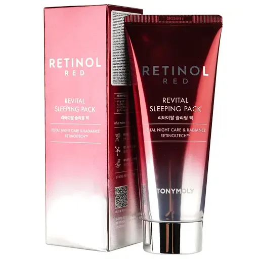 Маска-плівка нічна для обличчя Tony Moly Red Retinol Revital Sleeping pack з ретинолом 50 мл