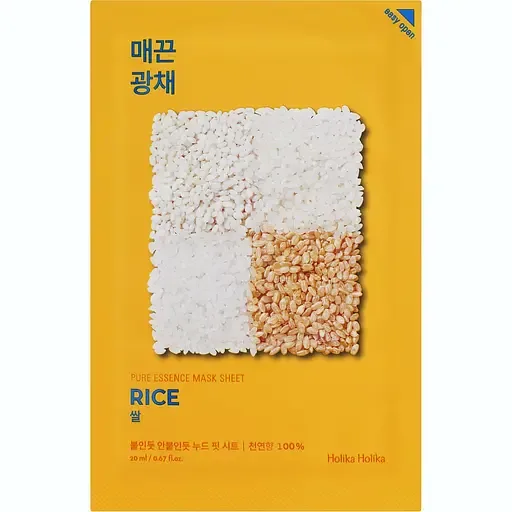 Тканинна маска Holika Holika Pure Essence Mask Sheet Rice Рис, 23 мл