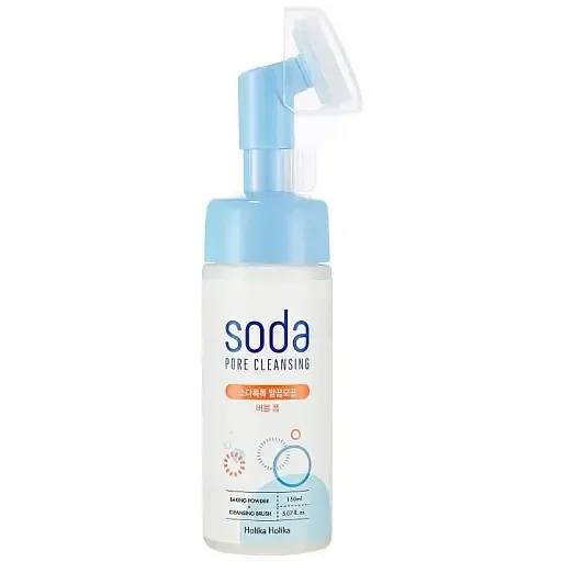 Пінка для вмивання Holika Holika Soda Tok Tok Pore Cleansing Bubble Foam на основі соди зі щіткою 150 мл