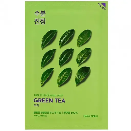 Тканинна маска Holika Holika Pure Essence Mask Sheet-Greentea Зелений чай, 23 мл