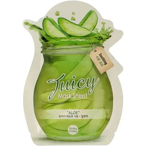 Тканинна маска "Джусі маск" з екстрактом алое вера Holika Holika Aloe Juicy Mask Sheet