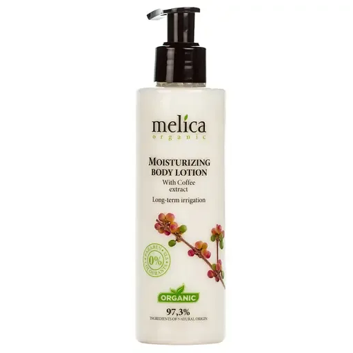 Молочко для тіла Melica Organic зволожувальне з екстрактом кави 200 мл