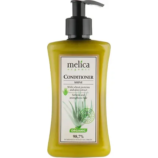 Бальзам-кондиціонер Melica Organic Shine Conditioner With wheat proteins and aloe extract 300 мл