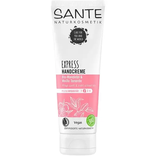 Біо-крем для рук Sante Express Біла глина та Мигдаль 75 мл