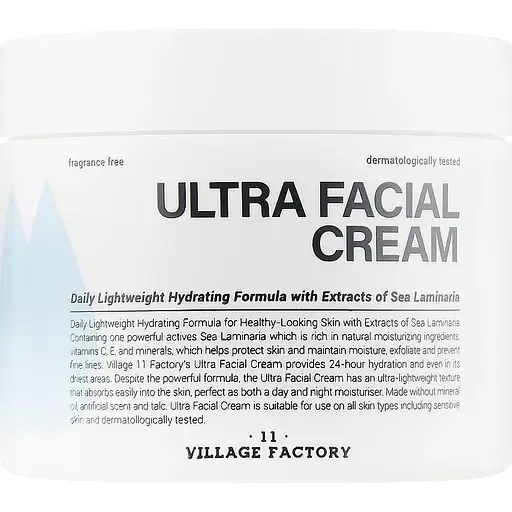 Крем для обличчя Village 11 Factory Ultra Facial, з ламінарією, 100 мл