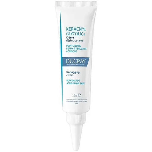 Очищаючий скраб для обличчя Ducray Keracnyl Glycolic+ від чорних цяток, 30 мл