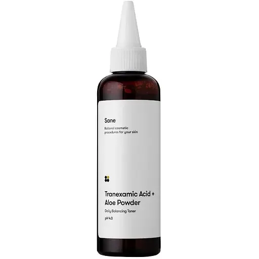 Балансуючий тонік для проблемної шкіри обличчя Sane Tranexamic Acid + Aloe Powder, 100 мл