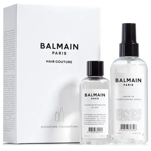 Набір для волосся Balmain Signature Foundation: спрей-кондиціонер 200 мл + еліксир з аргановим маслом 100 мл