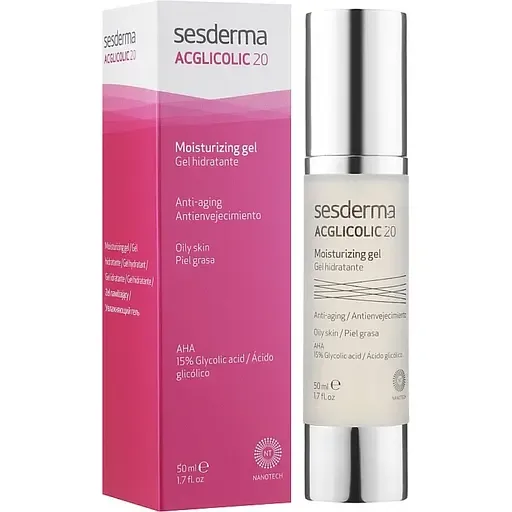 Зволожуючий гель для обличчя Sesderma Acglicolic20 Moisturizing Gel, 50 мл