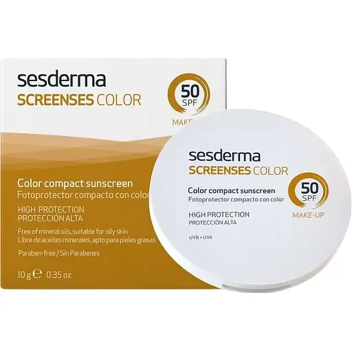 Компактна пудра Sesderma Screenses Color SPF 50 Brown 10 г