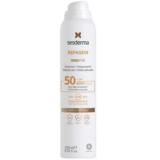 Сонцезахисний спрей для тіла Sesderma Repaskin Sensitive Transparent Spray SPF 50, 200 мл