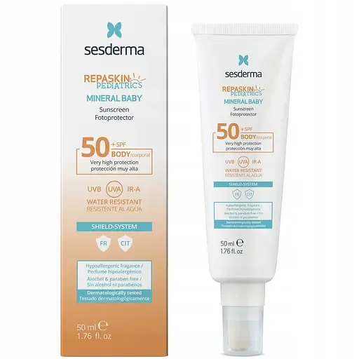 Сонцезахисний крем для дітей Sesderma Repaskin Pediatrics Mineral Baby Emulsion SPF50+, 50 мл