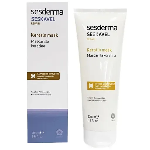 Відновлювальна маска для волосся Sesderma Seskavel Repair Keratin з кератином, 200 мл
