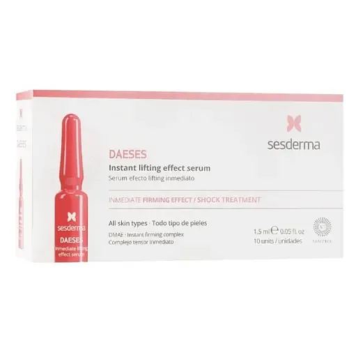 Сироватка Sesderma Daeses Instant Lifting Effect Serum, для миттєвого ліфтингу шкіри обличчя, 15 мл (10 ампул по 1.5 мл)