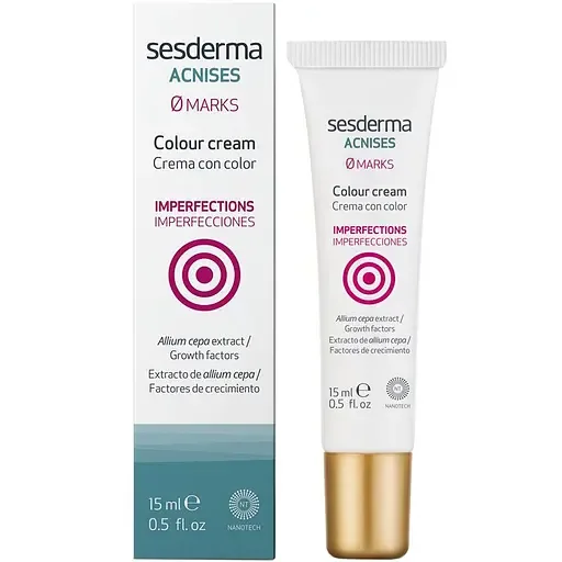 Тонувальний крем для шкіри з постакне Sesderma Acnises Spot Colour Cream 15 мл