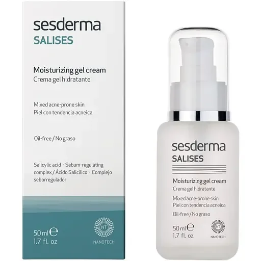 Зволожуючий крем-гель для комбінованої шкіри Sesderma Laboratories Salises Moisturising Gel Cream 50 мл