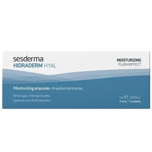 Ліпосомальна сироватка Sesderma Hidraderm Hyal Moisturizing Ampoiles, 7 мл (7 ампул по 1 мл)