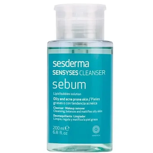 Очищаючий лосьйон для жирної шкіри обличчя Sesderma Laboratories Sensyses Cleanser Sebum 200 мл