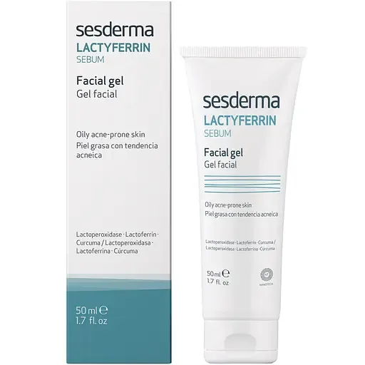 Гель для обличчя Sesderma Lactyferrin Sebum Facial Gel 50 мл