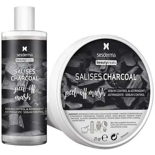 Маска-пілінг для обличчя Sesderma Beauty Treats Salises Charcoal Peel-Off Mask 75 мл + 25 г