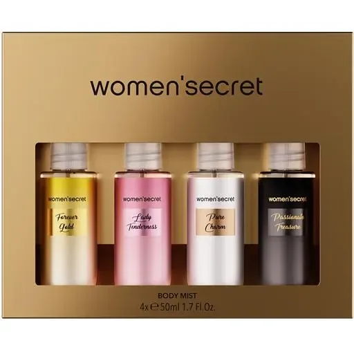 Набір містів для тіла Women'secret Metalic (4 шт. х 50 мл) (1066682)