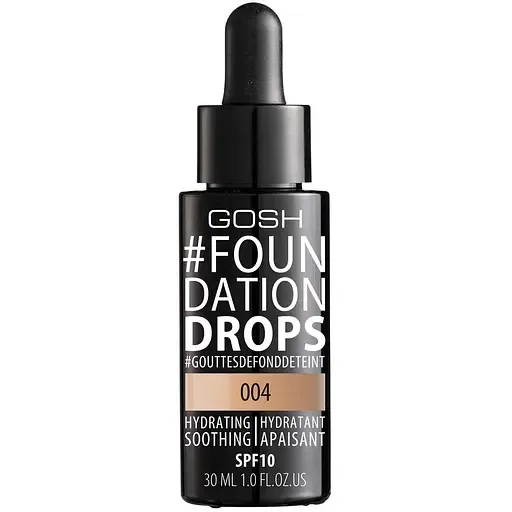 Тональна основа Gosh Foundation Drops SPF10 відтінок 004 (Natural) 30 мл