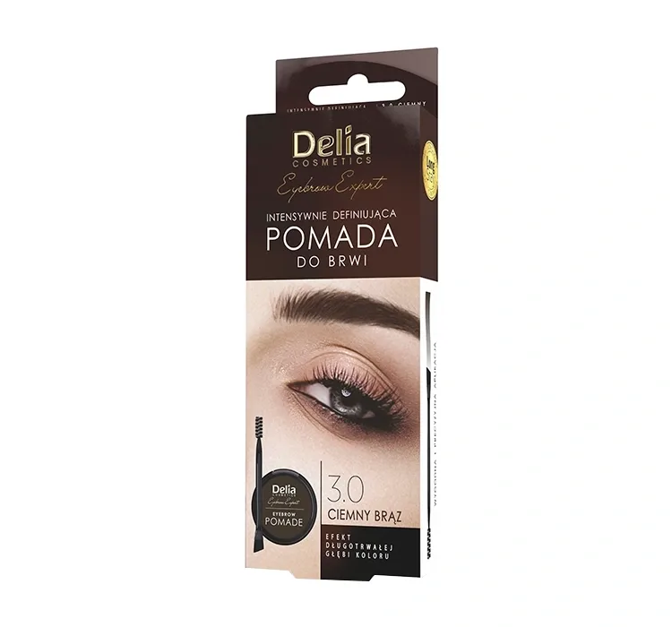 DELIA STYLIST BROW ПОМАДА ДЛЯ БРІВ ТЕМНО-КОРИЧНЕВИЙ