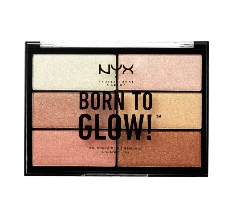 NYX PROFESSIONAL MAKEUP BORN TO GLOW ПАЛІТРА ХАЙЛАЙТЕРІВ 01 6x 4,8Г