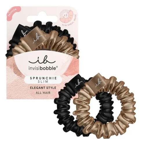 Резинка-браслет для волосся Ніжний справжній золотий Invisibobble sprunchie slim true golden