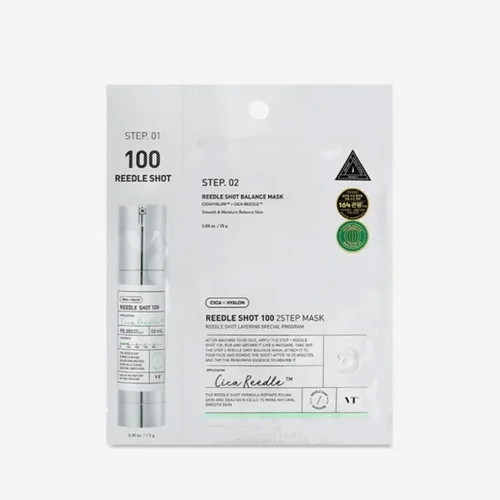 Зміцнювальна двоетапна маска з мікроголками 1.5 мл + 25 мл VT Cosmetic reedle shot 100 2-step mask