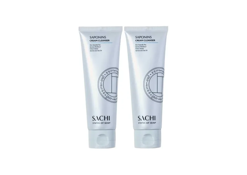 Набір засобів для очищення шкіри обличчя SACHI SKIN Saponins Cream Cleanser 2 шт